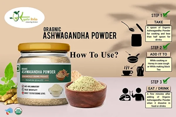 MP Ashwagandha Powder for Sale Online India, Organic, Ayurvedic Product by Certified supplier