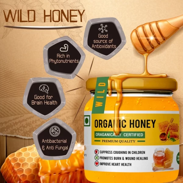 The taste of our Wild Honey is something you would expect from a wildflower, but the honey has been filtered and pasteurized to remove any impurities. It's a much healthier option than the honey you might find ever. Wild honey has a more delicate flavor and contains more nutrients than the commercial honey you can find in stores. Better taste and healthier wild honey are the perfect way to enjoy your day.
